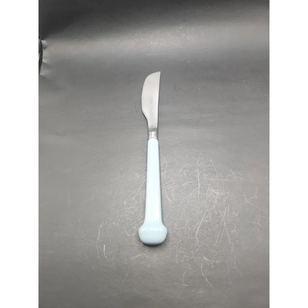 Rare VTG Blue Handled Denby Castile Dinner Butter Knife Regency Made In England